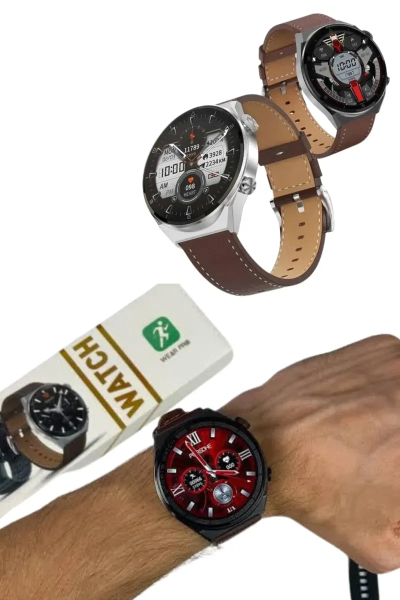 Akıllı Saat Çelik Kordon Çağrı Cevaplama Amoled Ekran Titreşimli Uyku ve Sağlık Takibi Yeni Nesil görsel 4