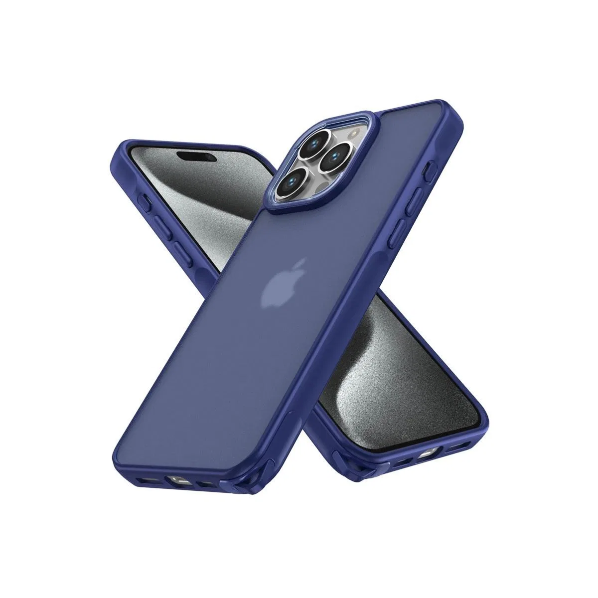 Apple İphone 15 Pro Max Kılıf Elegant Kapak - Lacivert
