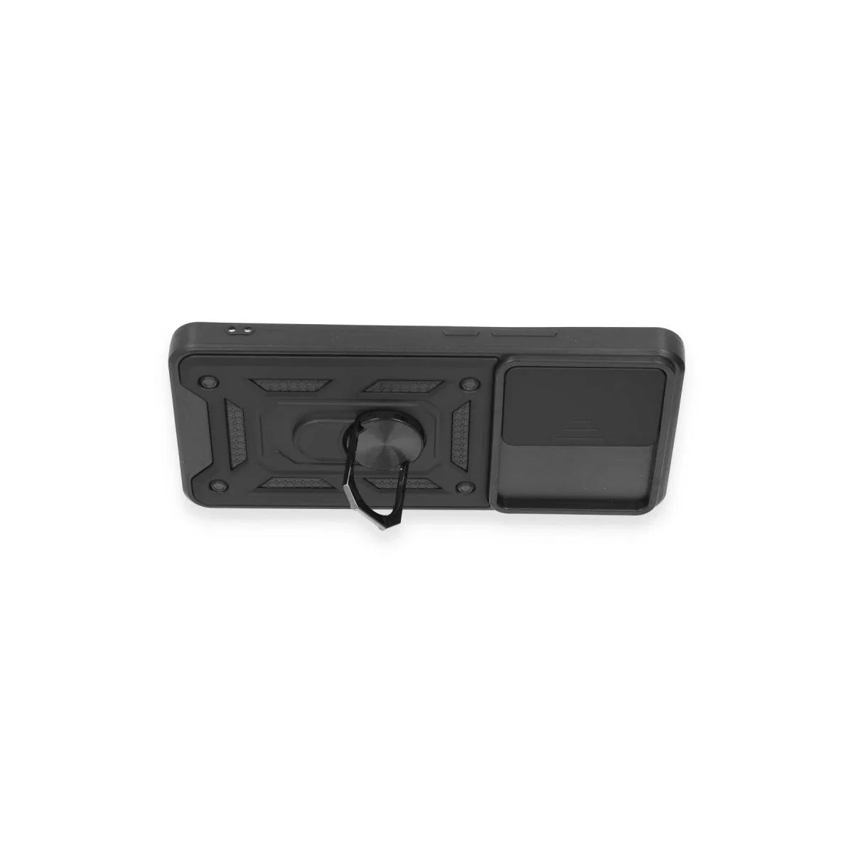 Xiaomi Mi 12t Pro Kılıf Pars Lens Yüzüklü Silikon - Siyah görsel 3