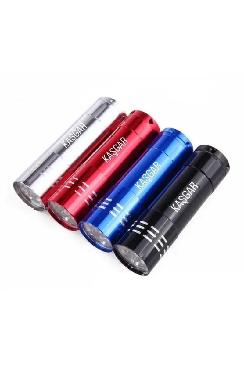 Süper Parlak 9 Ledli Metal Mini El Feneri görsel 3
