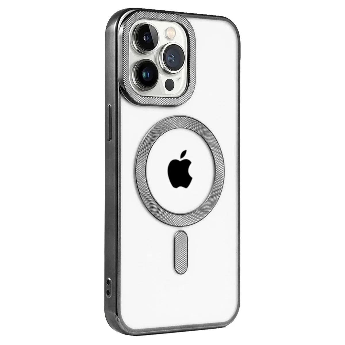 Apple İphone 15 Pro Max Kılıf Kronos Magsafe Kapak - Siyah görsel 2