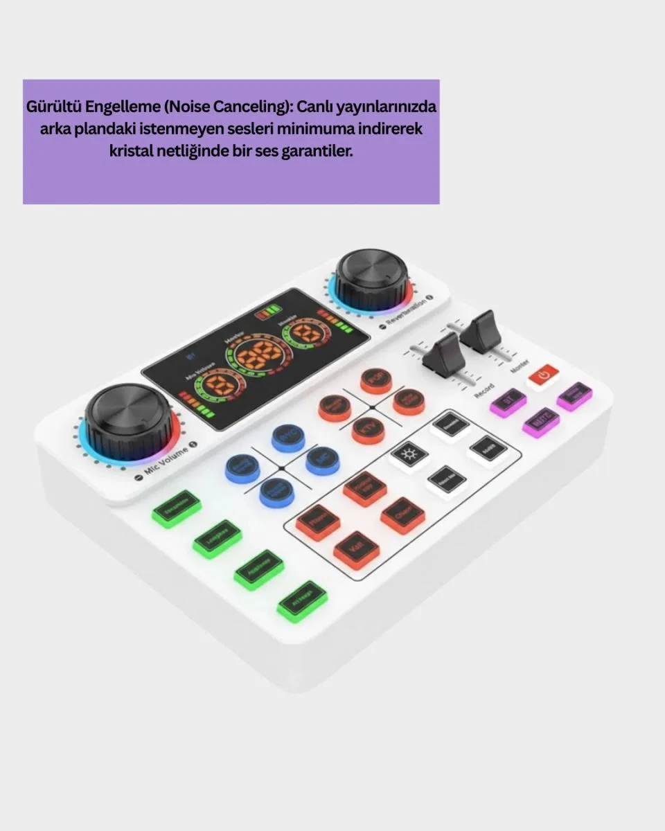 Canlı Yayın Ve Karaoke İçin Profesyonel Ses Kartı Bluetooth Destekli görsel 5