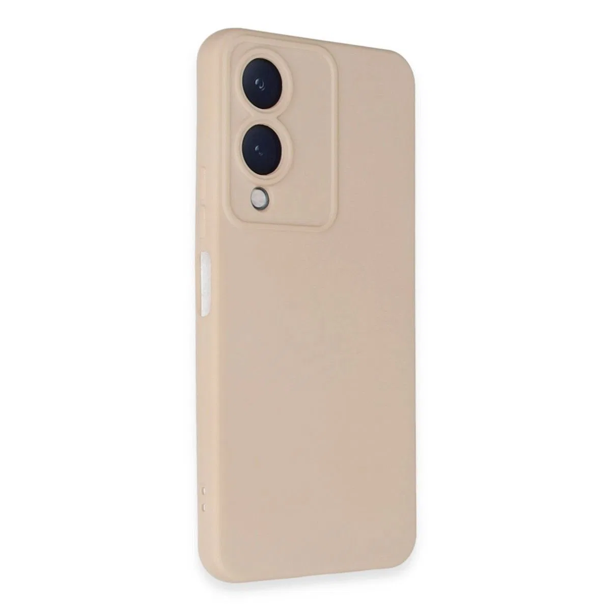 Vivo Y17s Kılıf Nano İçi Kadife Silikon - Pudra görsel 2