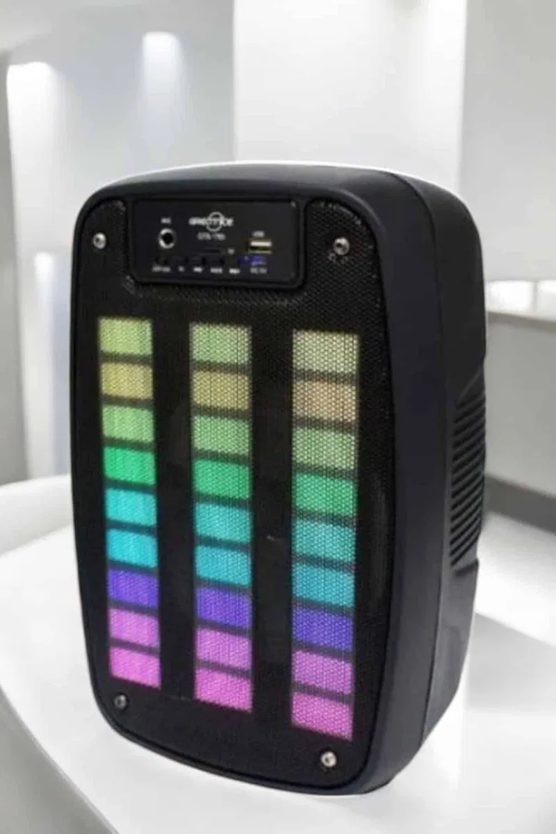 Bluetooth Hoparlör RGB Işıklı USB SD Kart Girişli Taşınabilir görsel 4