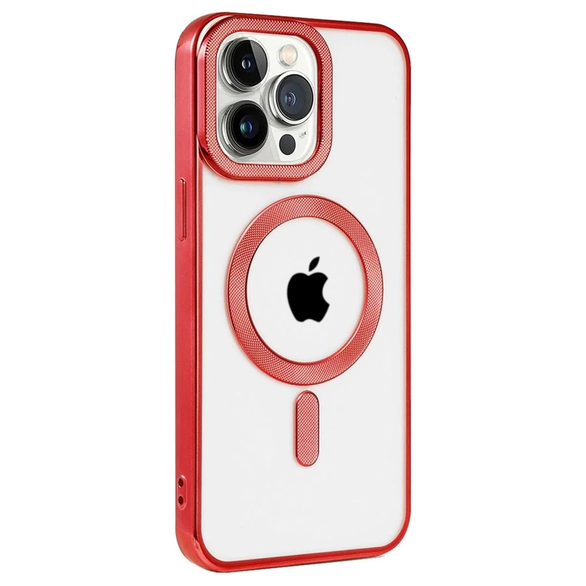 Apple İphone 14 Pro Max Kılıf Kronos Magsafe Kapak - Kırmızı görsel 2