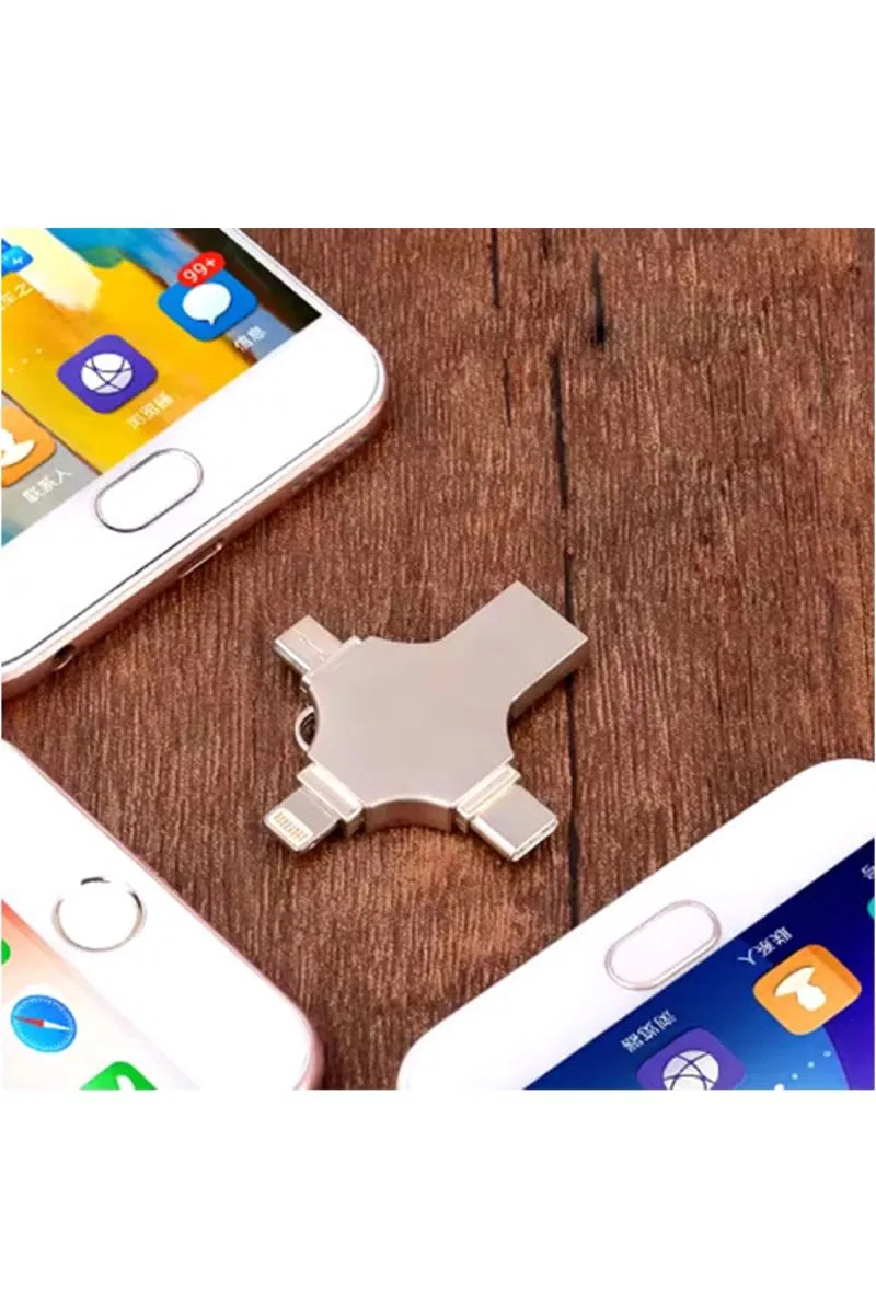 Otg 4in1 Cep Telefonu Çok Fonksiyonlu Usb Flash Bellek 64 Gb Type-c, Micro Sd Ve Kart Okuyucu görsel 3