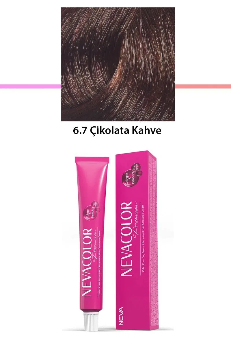 Premium 6. 7 Çikolata Kahve - Kalıcı Krem Saç Boyası 50 g Tüp