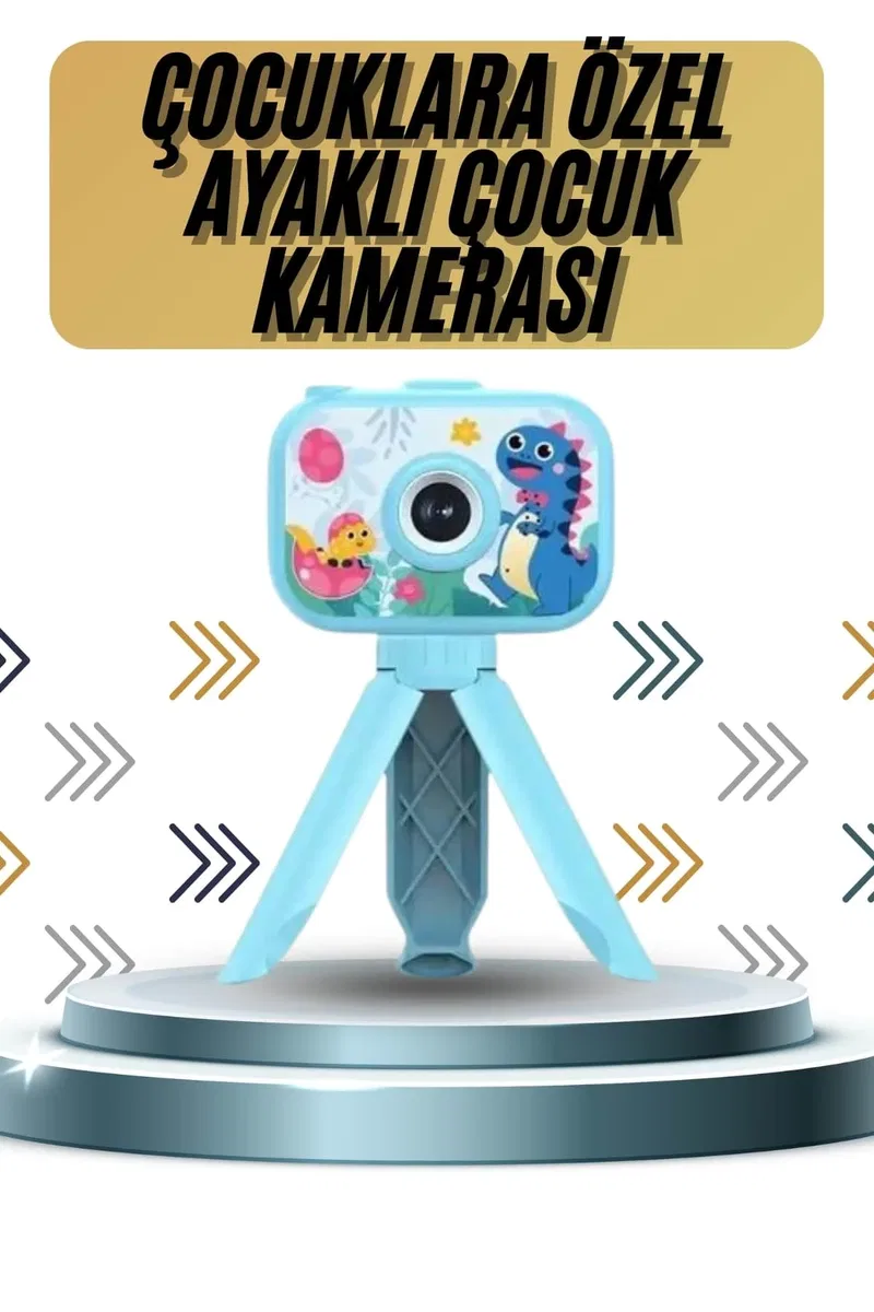Ayaklı Çocuk Kamerası Tripodlu Mini 1080p Hd Çocuk Kamera