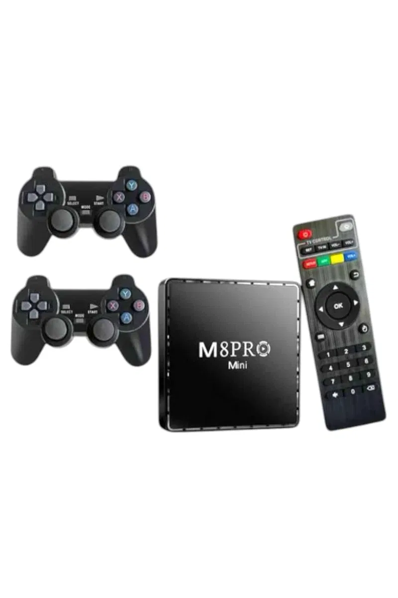 TV Game Box Netflix Youtube 1000 Oyunlu Android Oyun Konsolu Kumandalı görsel 4