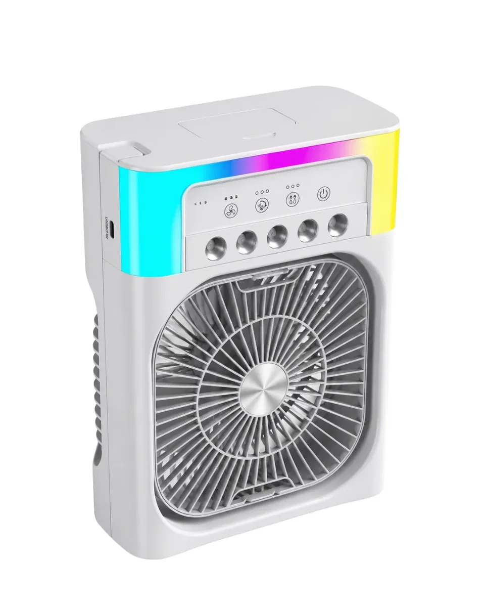Su Buharlı Mini Klima Fan RGB Işıklı Taşınabilir Serinletici görsel 3
