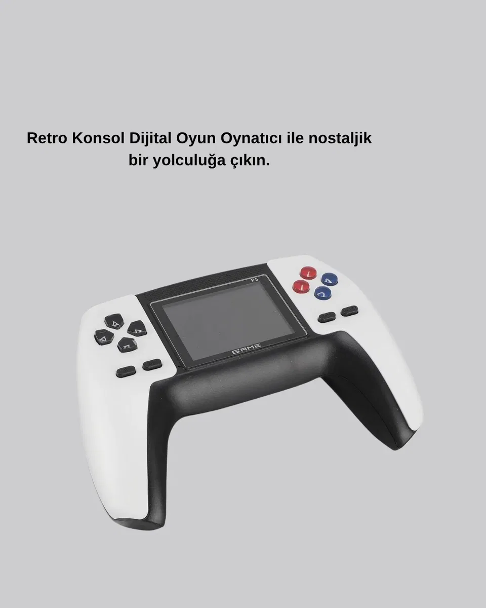 520 Klasik Oyunlu P5™ ControllerView Retro Konsol – Şarjlı, Ergonomik Tasarım görsel 5