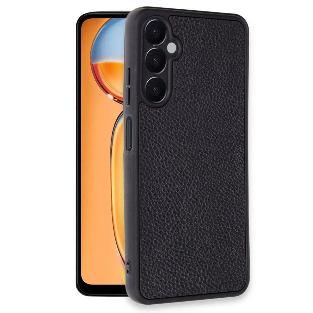 Samsung Galaxy A26 Kılıf Aras Deri Kapak - Siyah görsel 2