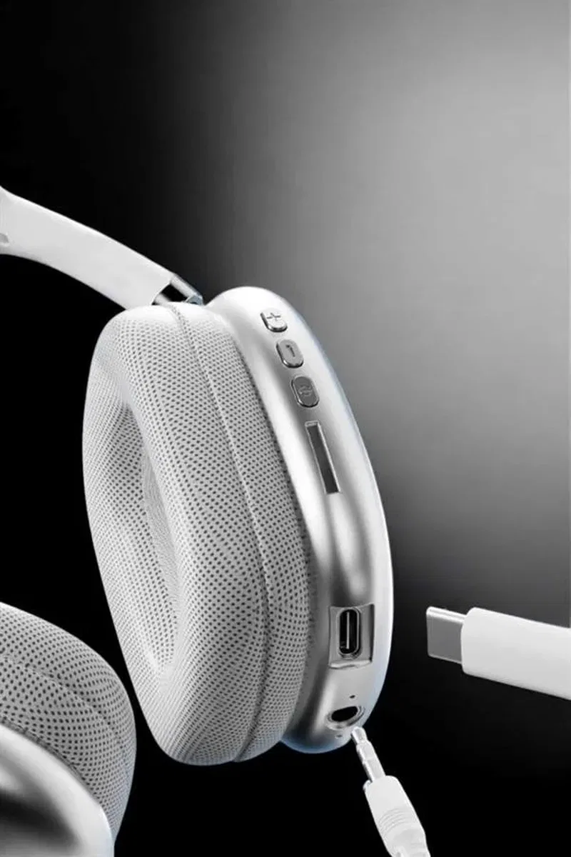 P9 Air Max Kablosuz 5. 0 Mikrofonlu Bluetooth Kulaklık Beyaz Yüksek Ses Kaliteli