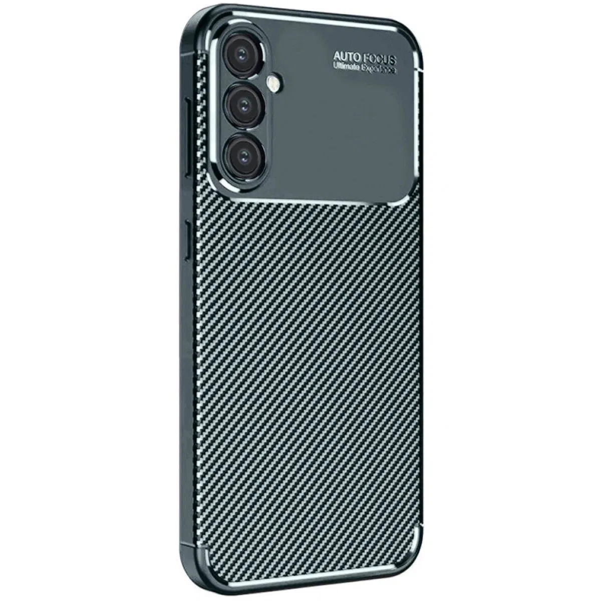 Samsung Galaxy A56 Kılıf Auto Focus Karbon Kapak - Koyu Yeşil