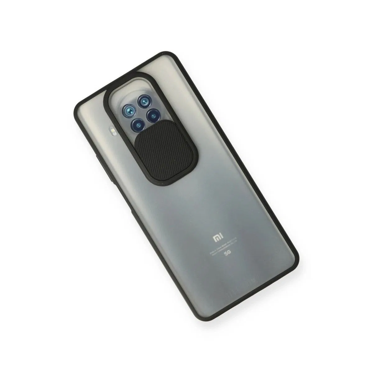Xiaomi Mi 10t Lite Kılıf Palm Buzlu Kamera Sürgülü Silikon - Siyah görsel 3