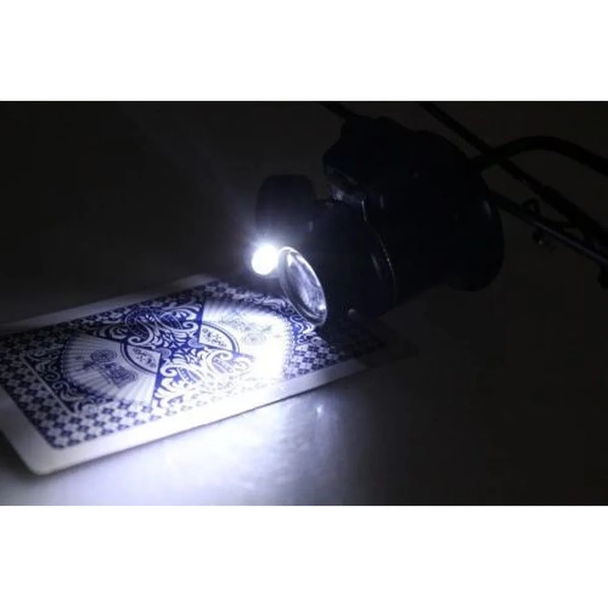 Gözlük Model 20x16mm Optik Lens Led Işık Monoküler Büyüteç görsel 3
