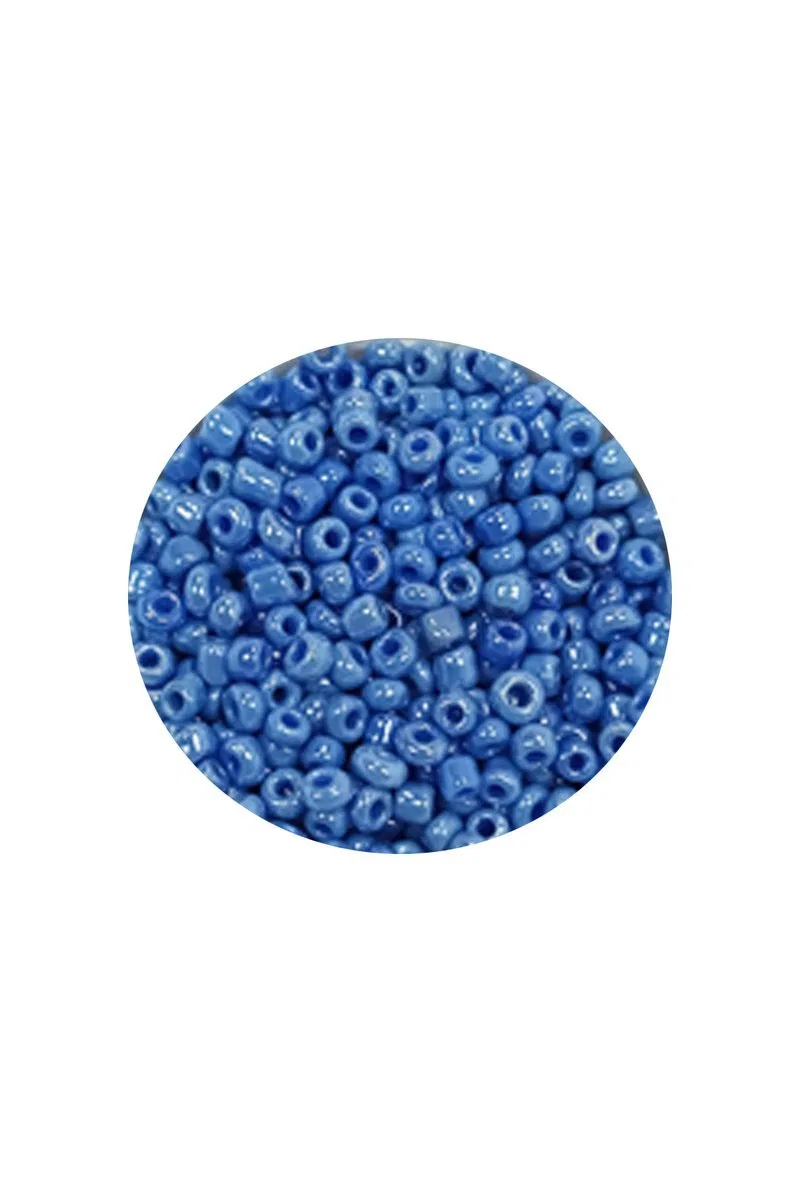 Dökme Cam Kum Boncuk (11/0) 2 mm - 60 Gram - Mavi - BNC044 görsel 2