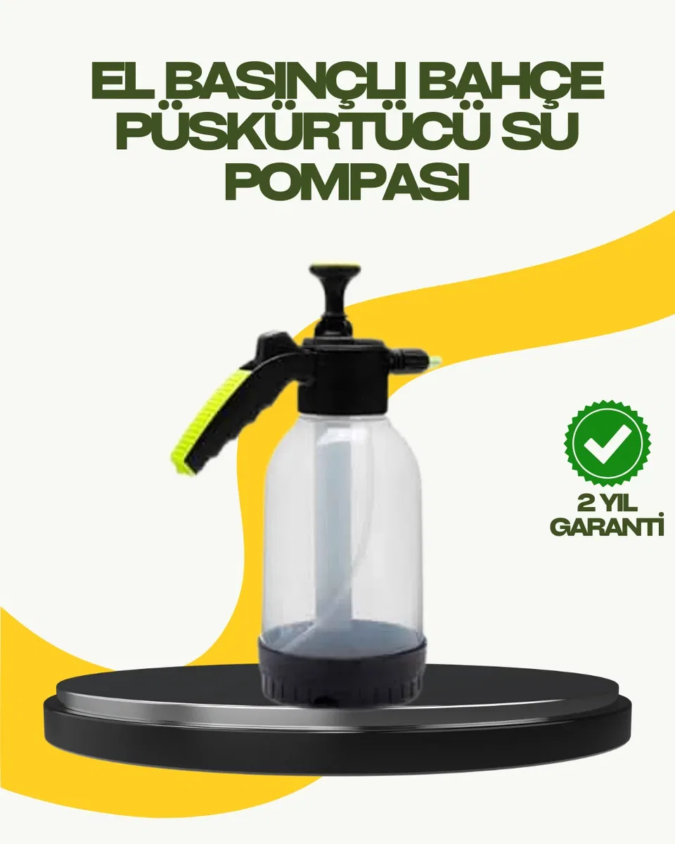 Manuel Basınçlı Köpük Püskürtücü Ayarlanabilir Nozullu 2 Litre Araba Yıkama