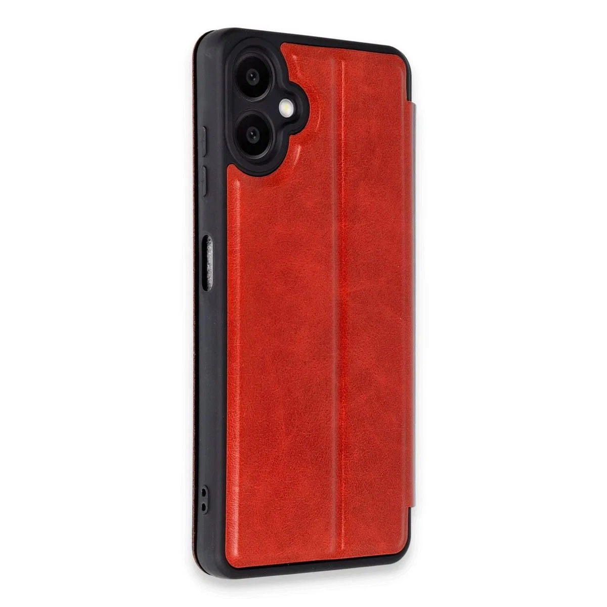 Samsung Galaxy A06 Kılıf Flip Cover - Kırmızı görsel 2