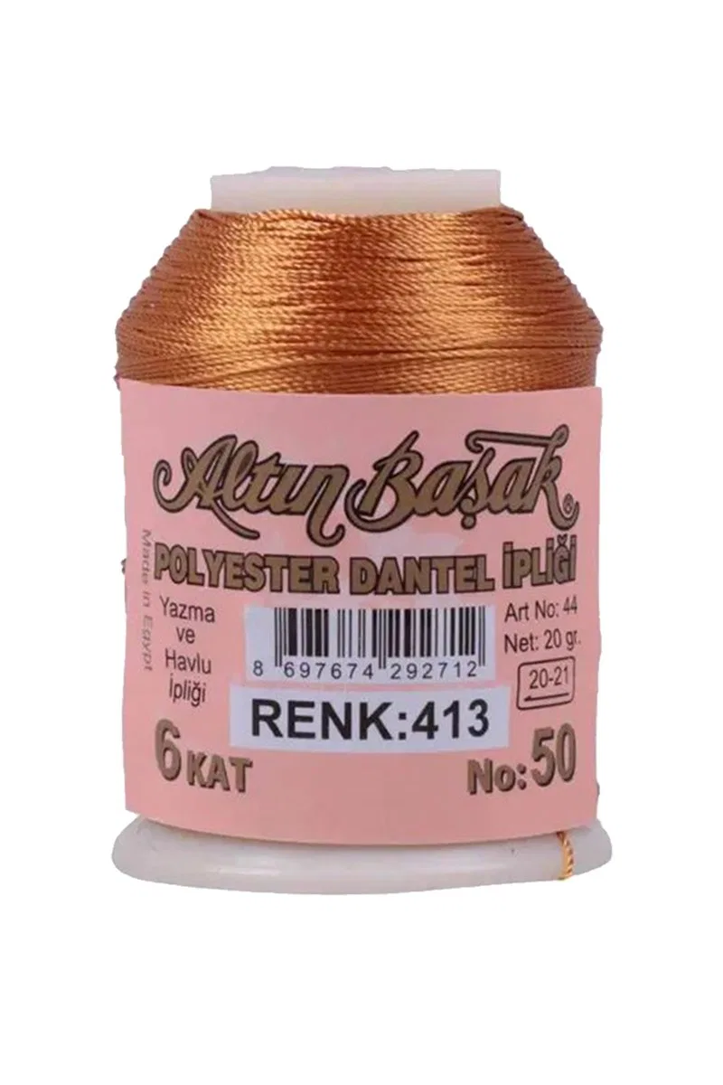 3 Adet Altınbaşak Oya ve Dantel İpi 20 gr - Royaleks - No: 413 görsel 3