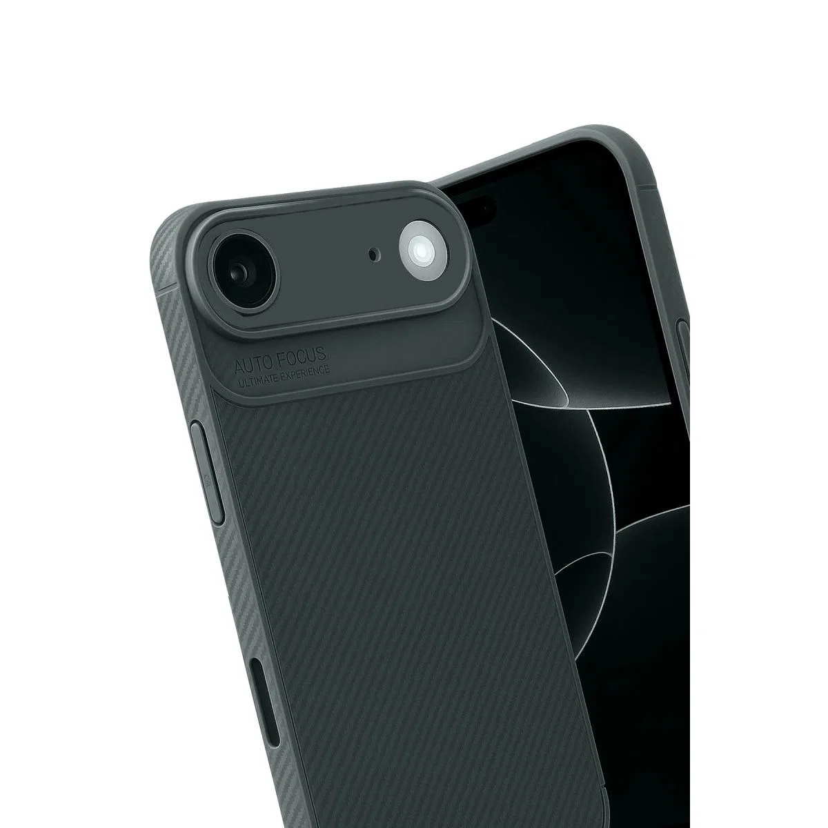 Apple İphone 17 Air Auto Focus Karbon Kapak - Koyu Yeşil görsel 3