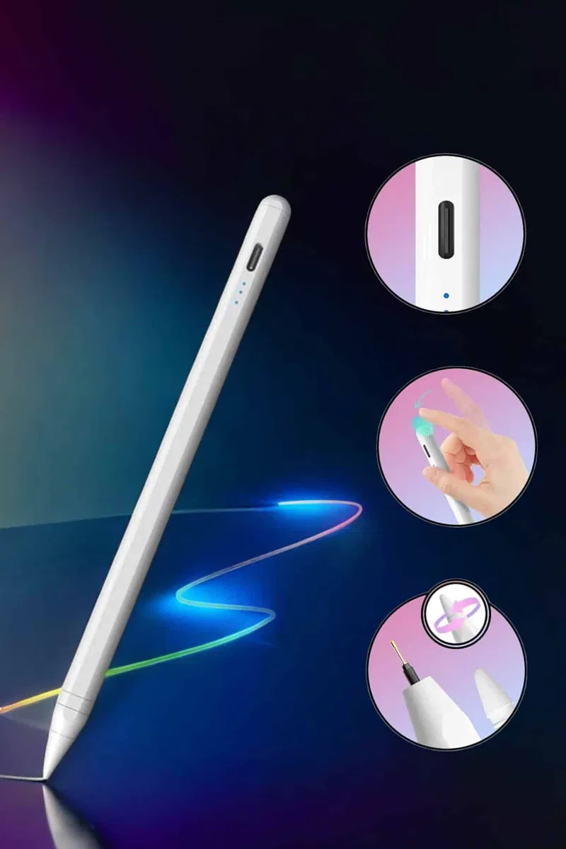 Tablet Kalemi Stylus Pen Dokunmatik Kalem Android Ve İOS Uyumlu Şarjlı görsel 5
