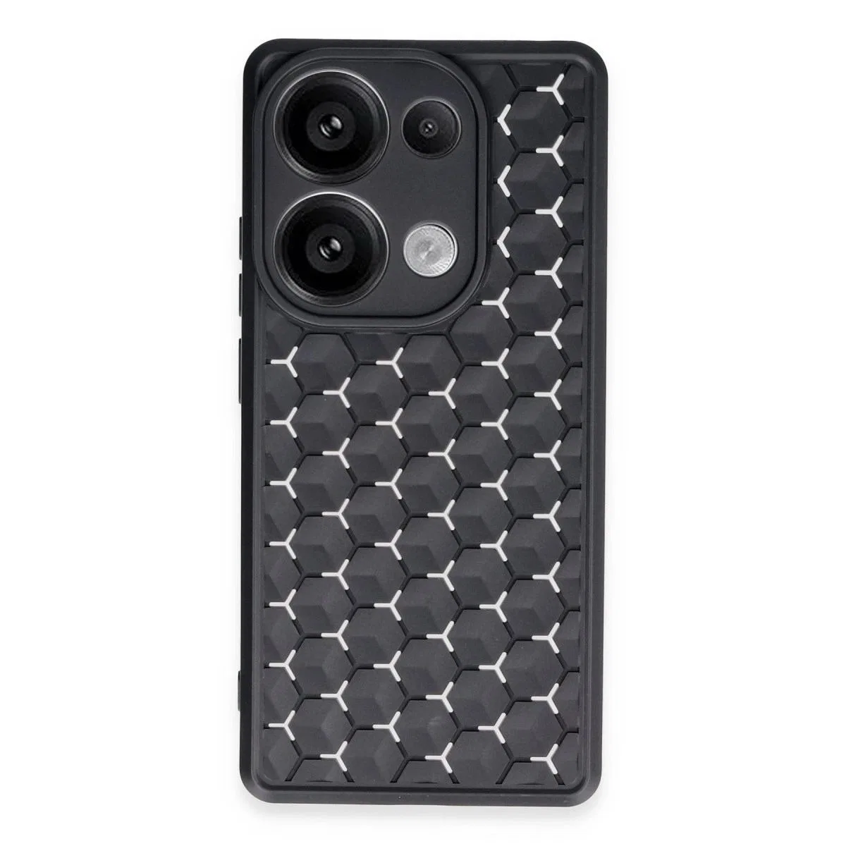 Xiaomi Redmi Note 13 Pro 5g Kılıf Petek Silikon Kapak - Siyah