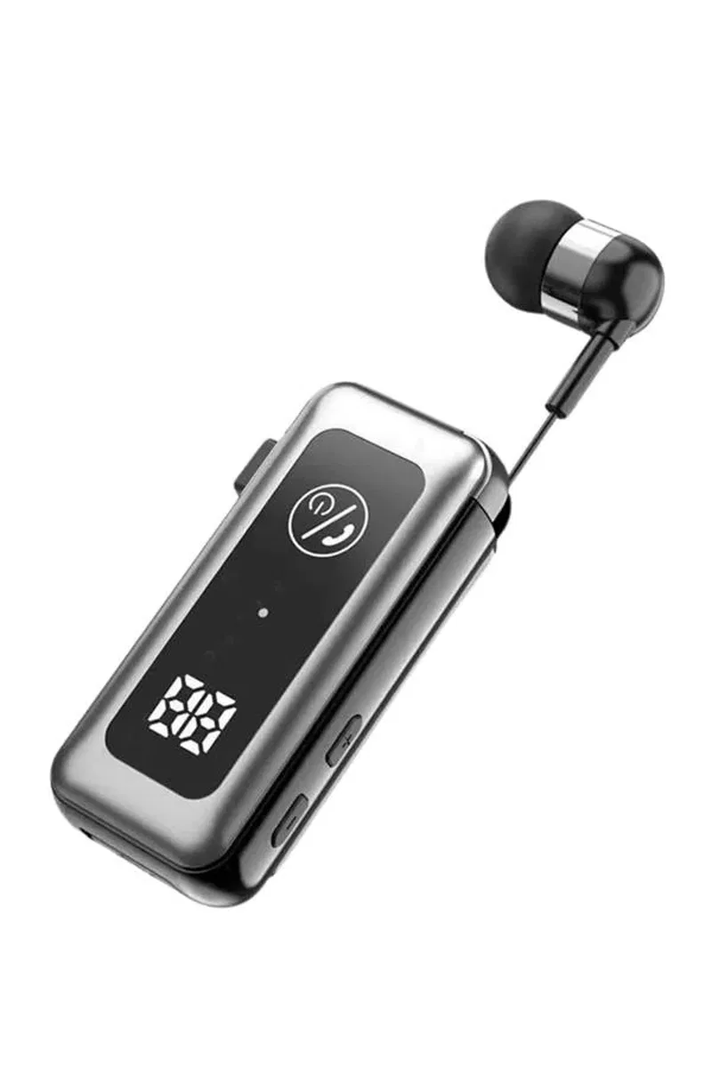 Makaralı Kulaklık SD Kart Girişli Dijital Göstergeli Kablolu Bluetooth Kulaklık görsel 4