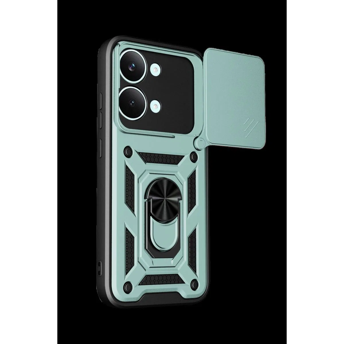 Xiaomi Poco X8 Pro Max Pars Lens Yüzüklü Silikon - Yeşil görsel 3