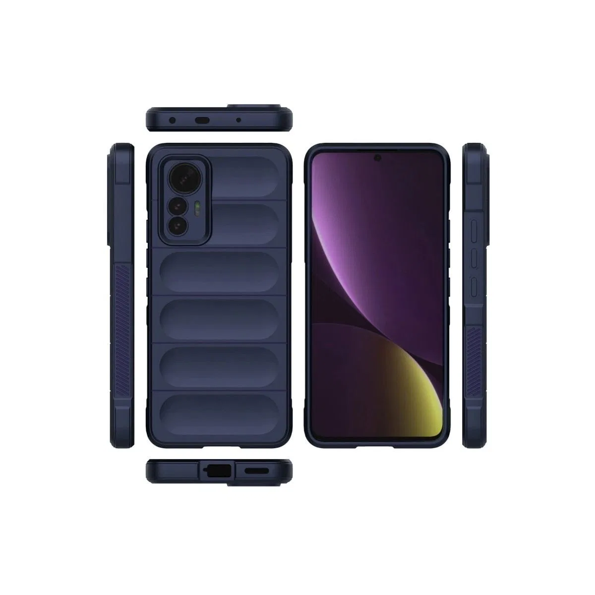 Xiaomi Mi 12 Lite Kılıf Optimum Silikon - Lacivert görsel 3