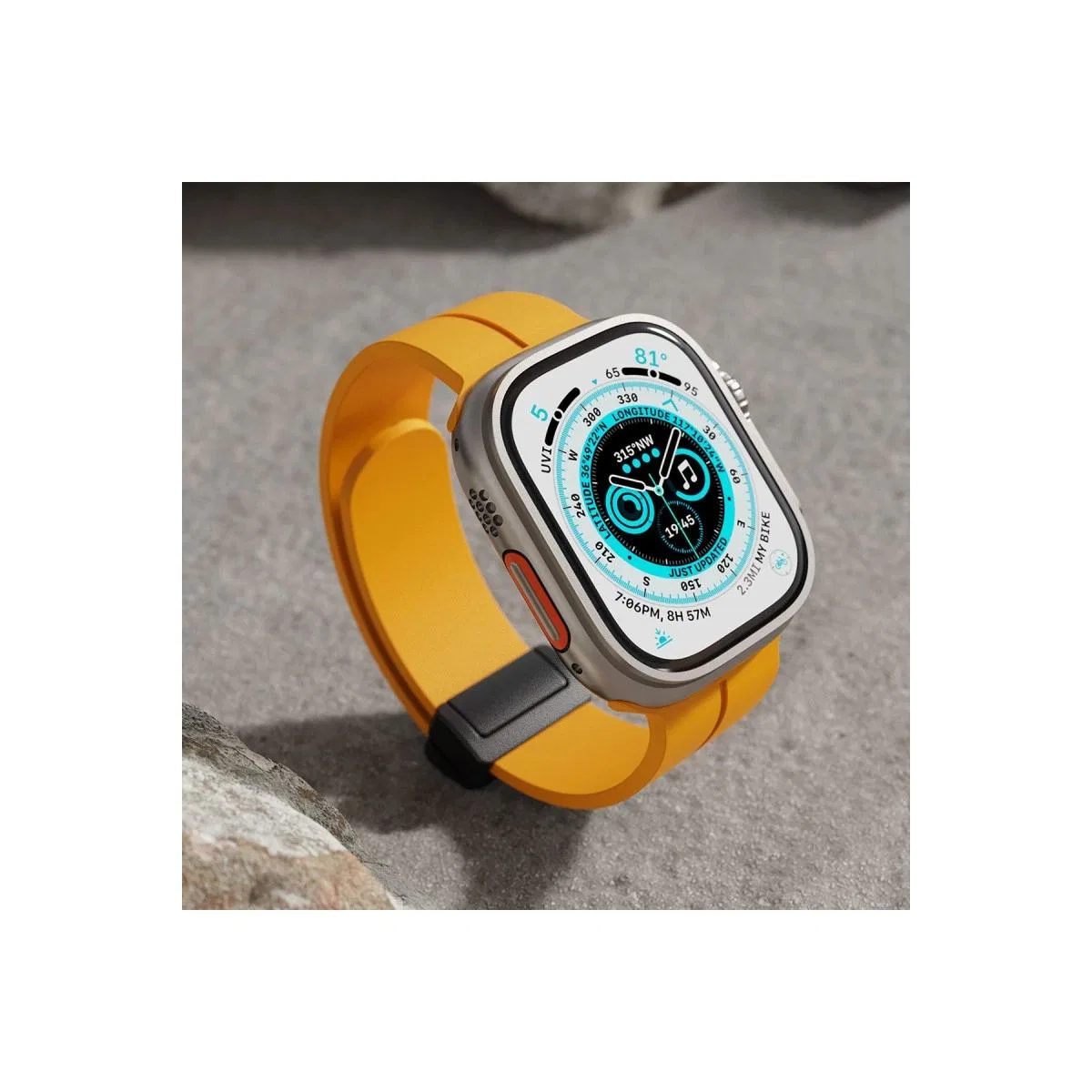 Apple Watch 42mm Kr412 Elegance Stylısh Kordon (saat Değildir) - Derin Mor görsel 4