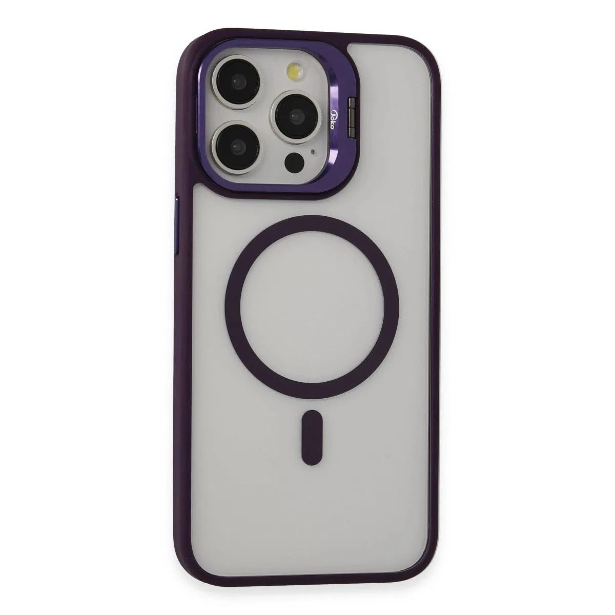 Joko Apple İphone 14 Pro Kılıf Roblox Lens Magsafe Standlı Kapak - Derin Mor