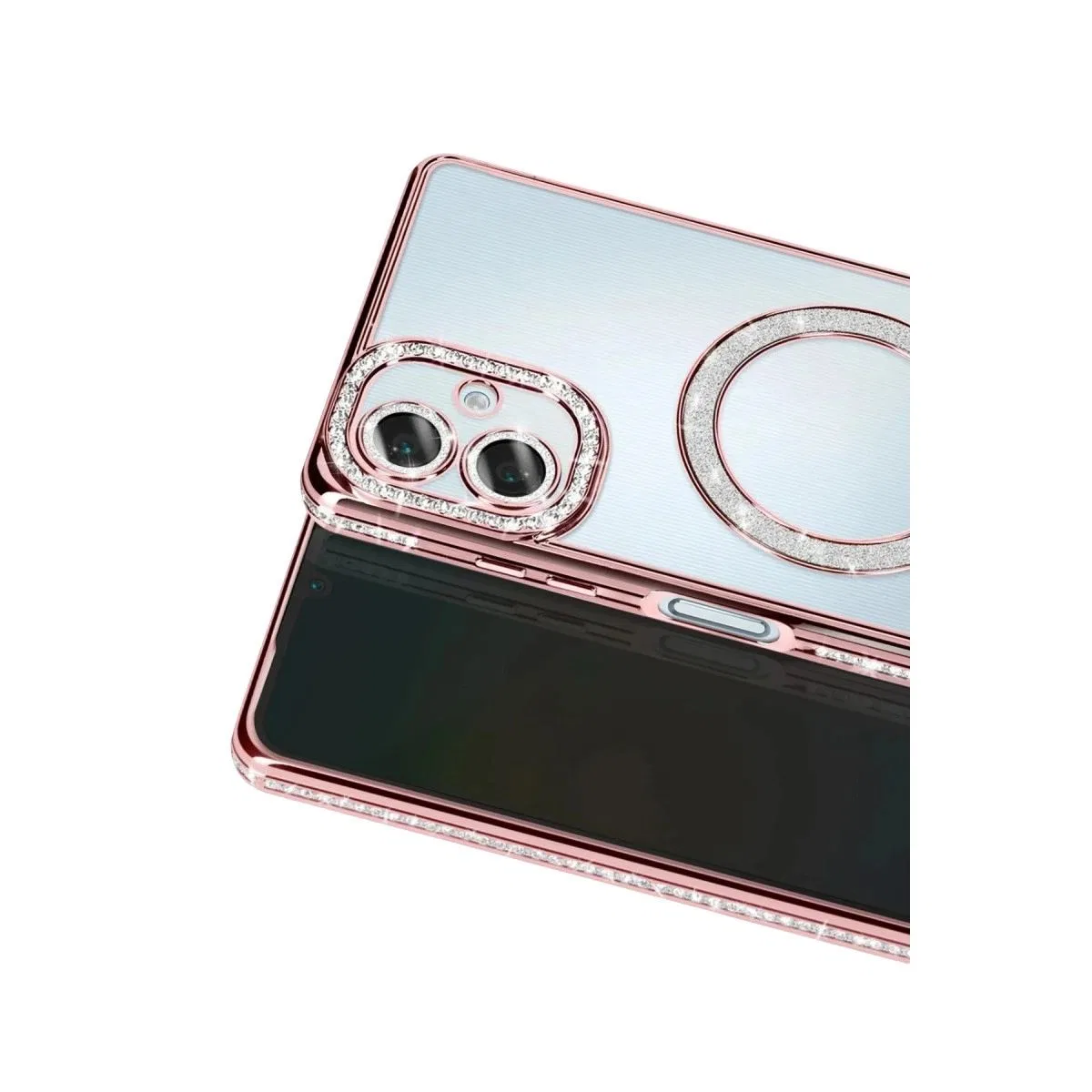 Samsung Galaxy A07 4g Joke Simli Magneticsafe Kılıf - Pembe görsel 2