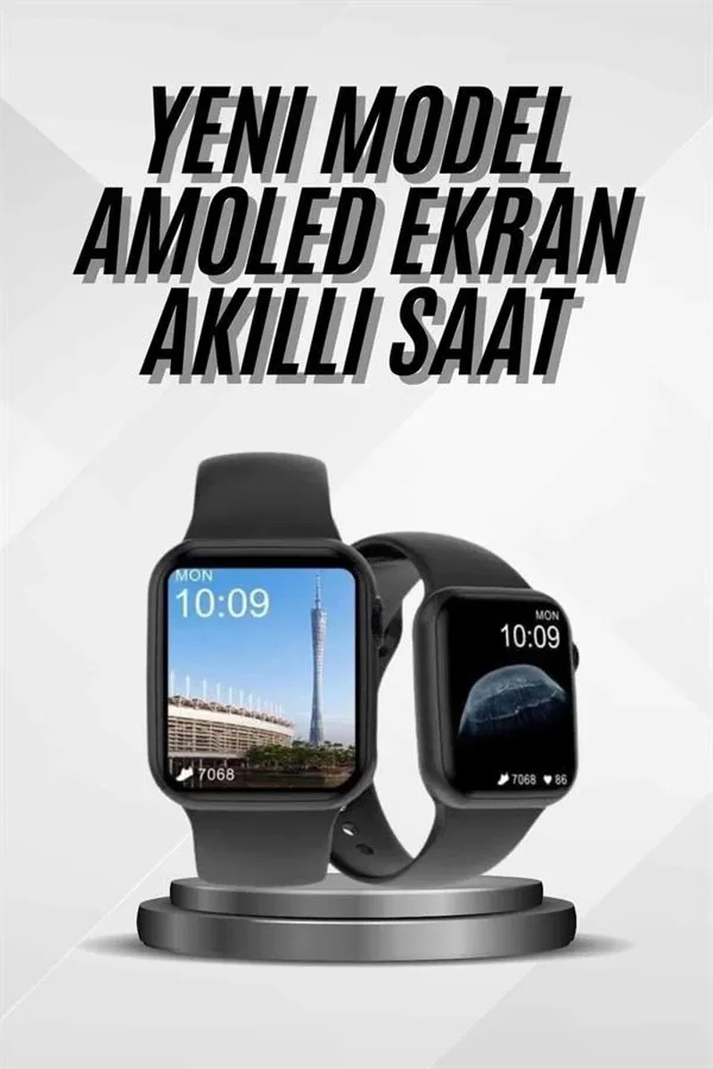 Akıllı Saat Çok Fonksiyonlu Uyku Takibi Adımsayar Nabız Ölçer Arama Cevaplayan görsel 2