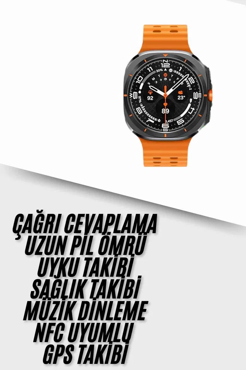 Yeni Nesil Çağrı Cevaplayabilen 47 MM Titreşimli Çok Fonksiyonlu Akıllı Saat Yeni Nesil görsel 2