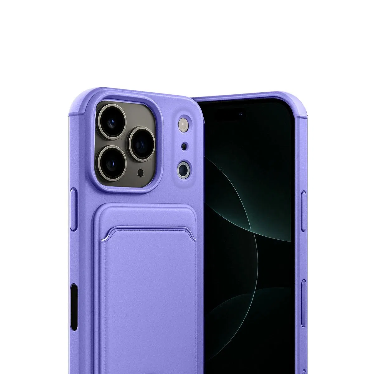 Apple İphone 17 Pro Max Kelvin Kartvizitli Silikon - Lila görsel 2