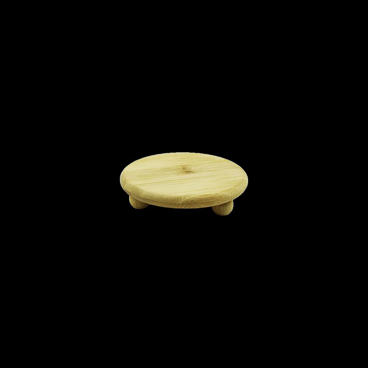 Bambu Sunum Tabağı Ayaklı 11x11 cm görsel 2