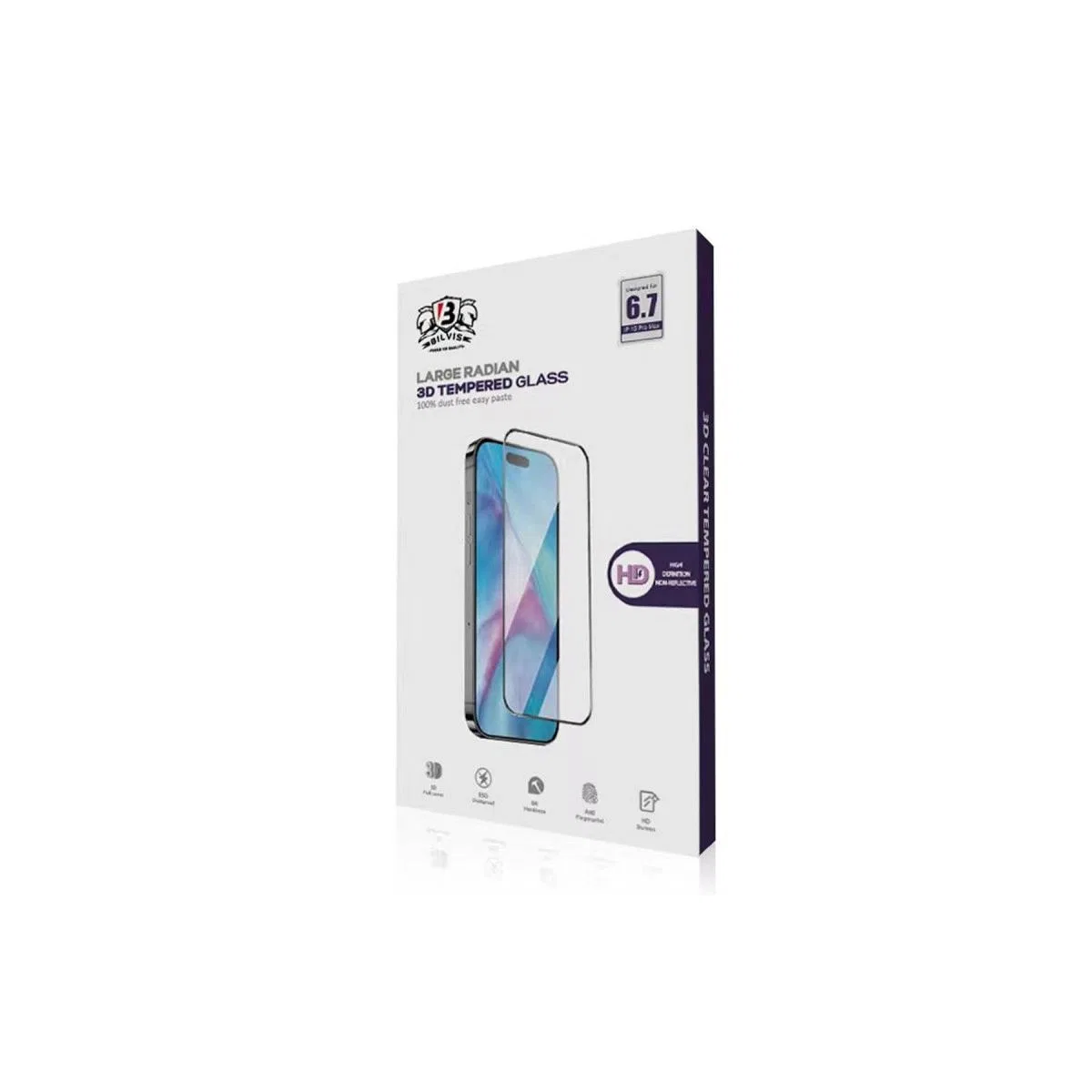 Apple İphone 15 Pro Max Bilvis 0. 18mm Plus Cam Ekran Koruyucu
