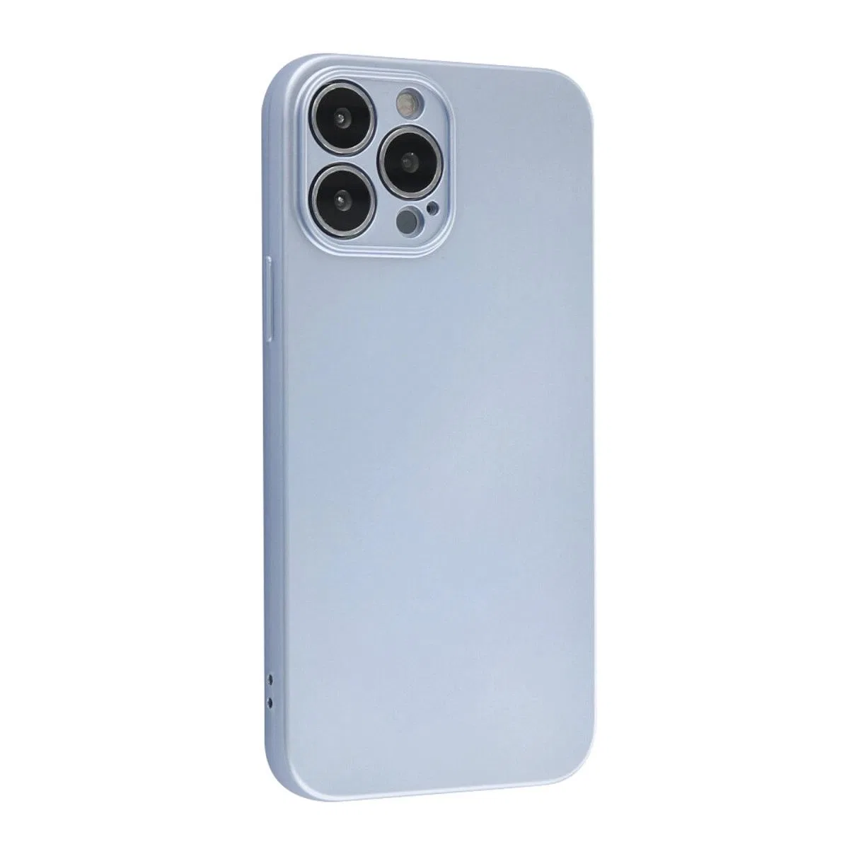 Apple İphone 13 Pro Max Kılıf Nano İçi Kadife Silikon - Sky Blue görsel 2