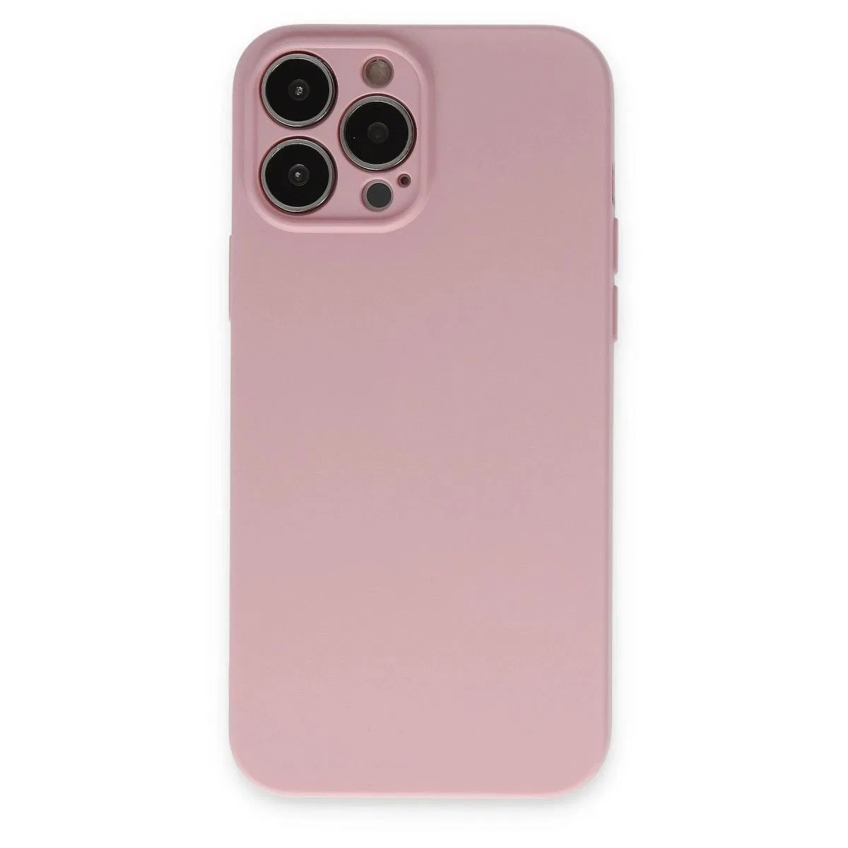 Apple İphone 13 Pro Kılıf Nano İçi Kadife Silikon - Pembe
