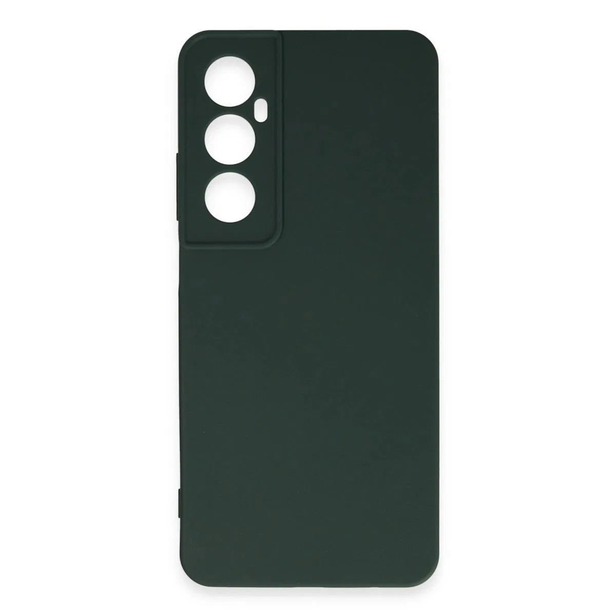 Realme C65 Kılıf First Silikon - Koyu Yeşil görsel 2