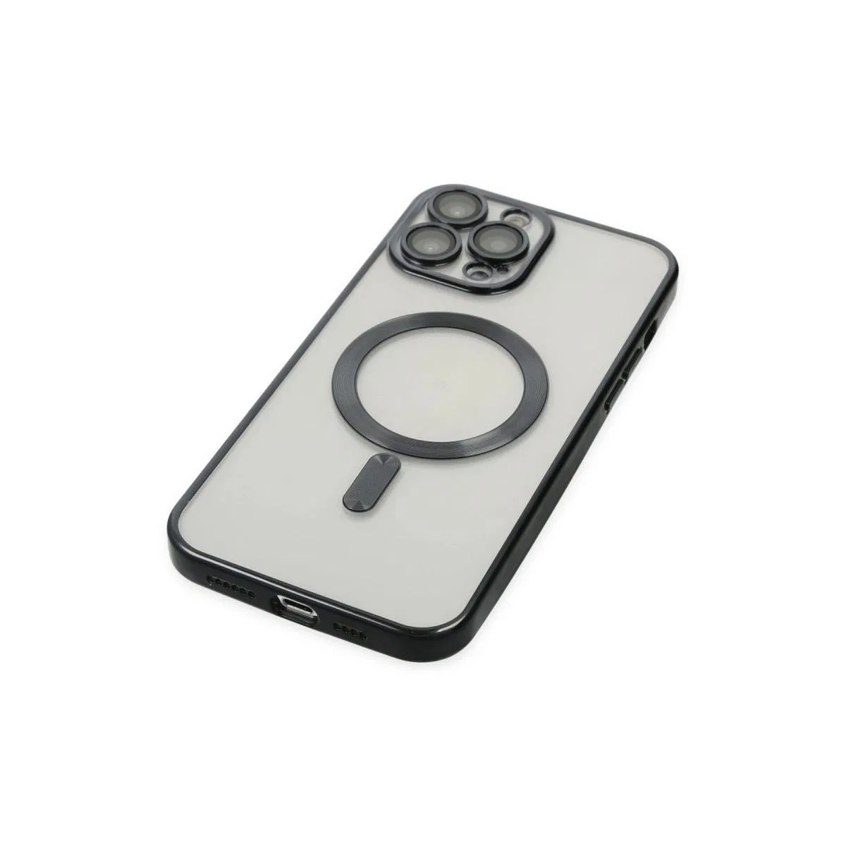 Apple İphone 14 Pro Kılıf Kross Magneticsafe Kapak - Siyah görsel 4