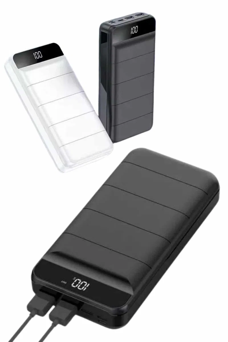 50. 000 Mah Powerbank Turbo Hızlı Led Göstergeli Android İos Uyumlu Taşınabilir Askılı görsel 4