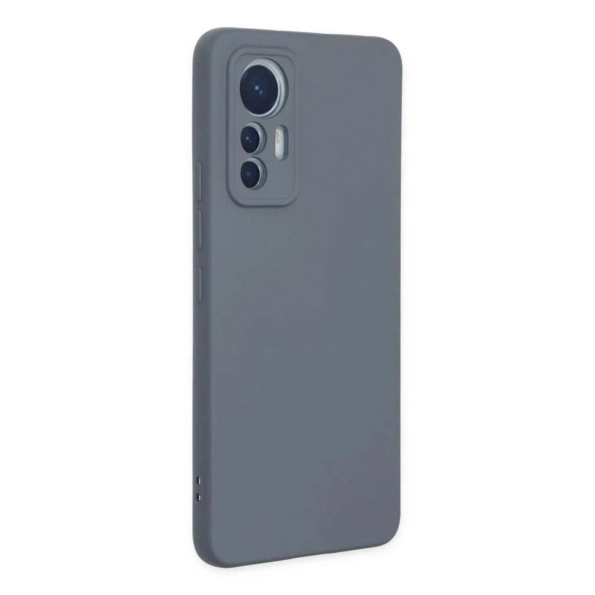 Xiaomi Mi 12 Lite Kılıf Nano İçi Kadife Silikon - Gri görsel 2