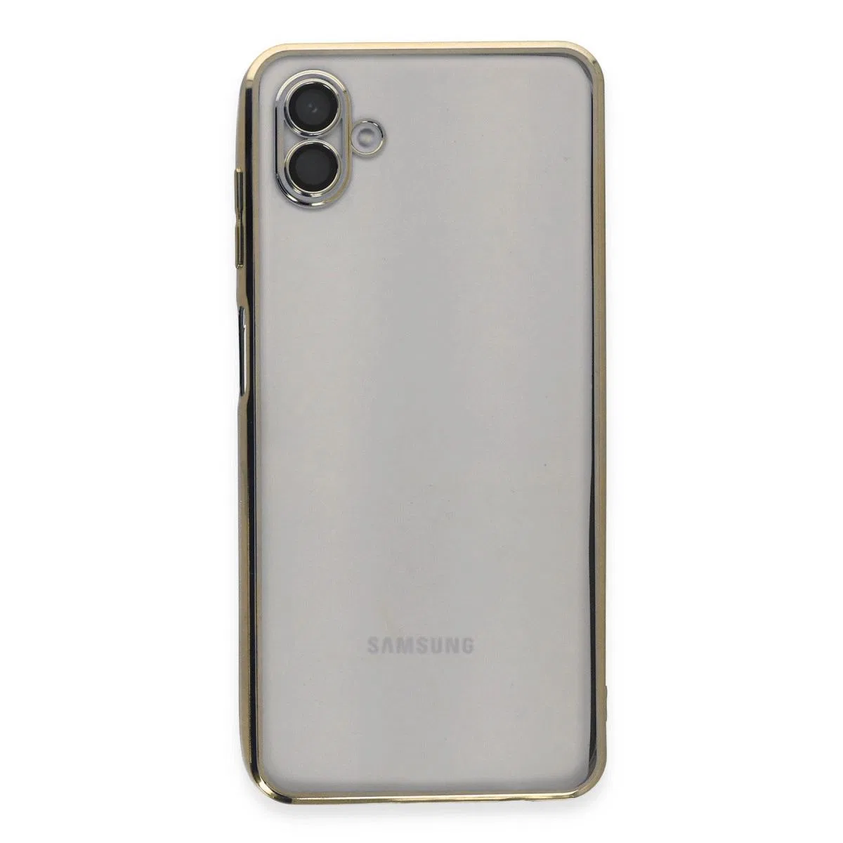 Samsung Galaxy A04 Kılıf Razer Lensli Silikon - Gold görsel 2