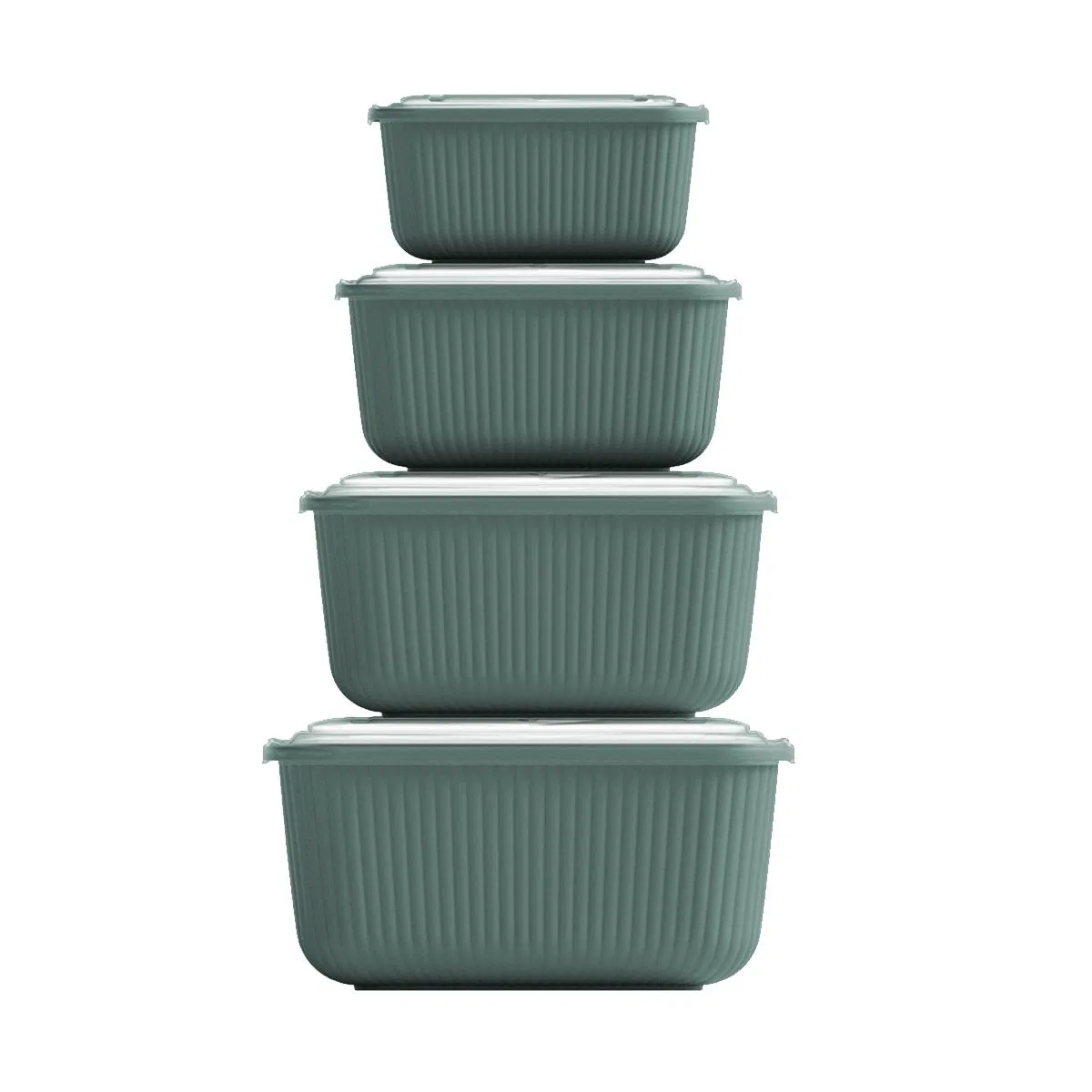 Sızdırmaz Dikdörtgen Saklama Kabı Seti (600/1100/1800/3000 ml) görsel 3