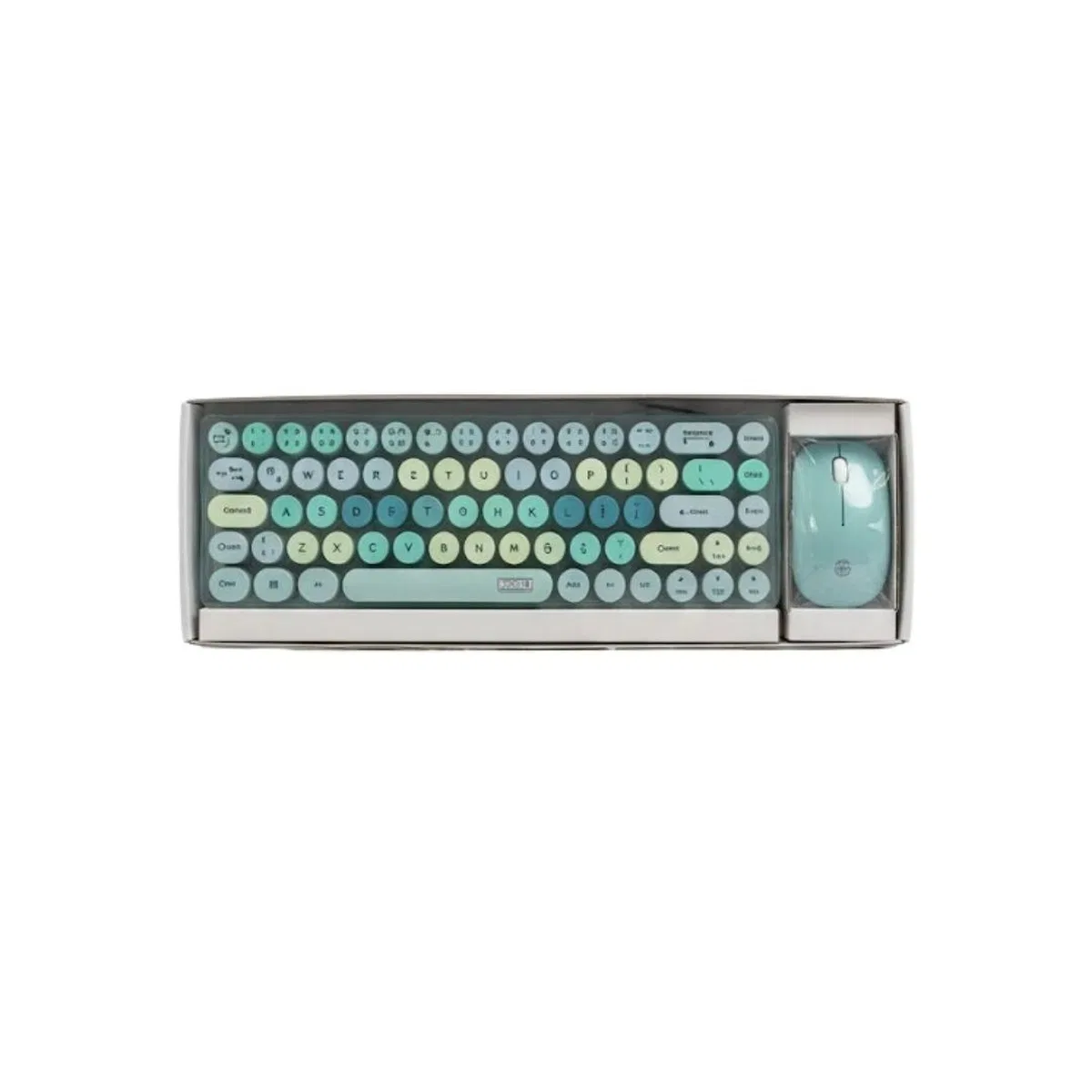 Yeşil Kablosuz Klavye ve Mouse Seti