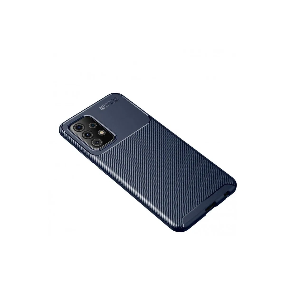Samsung Galaxy A72 Kılıf Auto Focus Karbon Kapak - Lacivert görsel 2