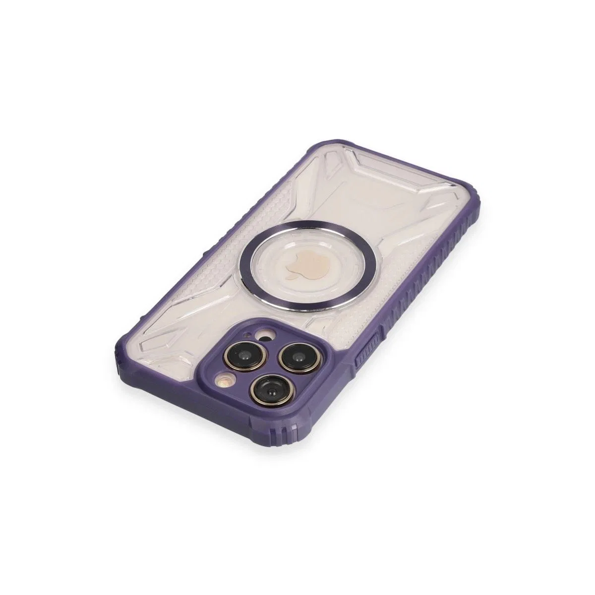 Apple İphone 12 Pro Max Kılıf Prag Magneticsafe Kapak - Derin Mor görsel 3