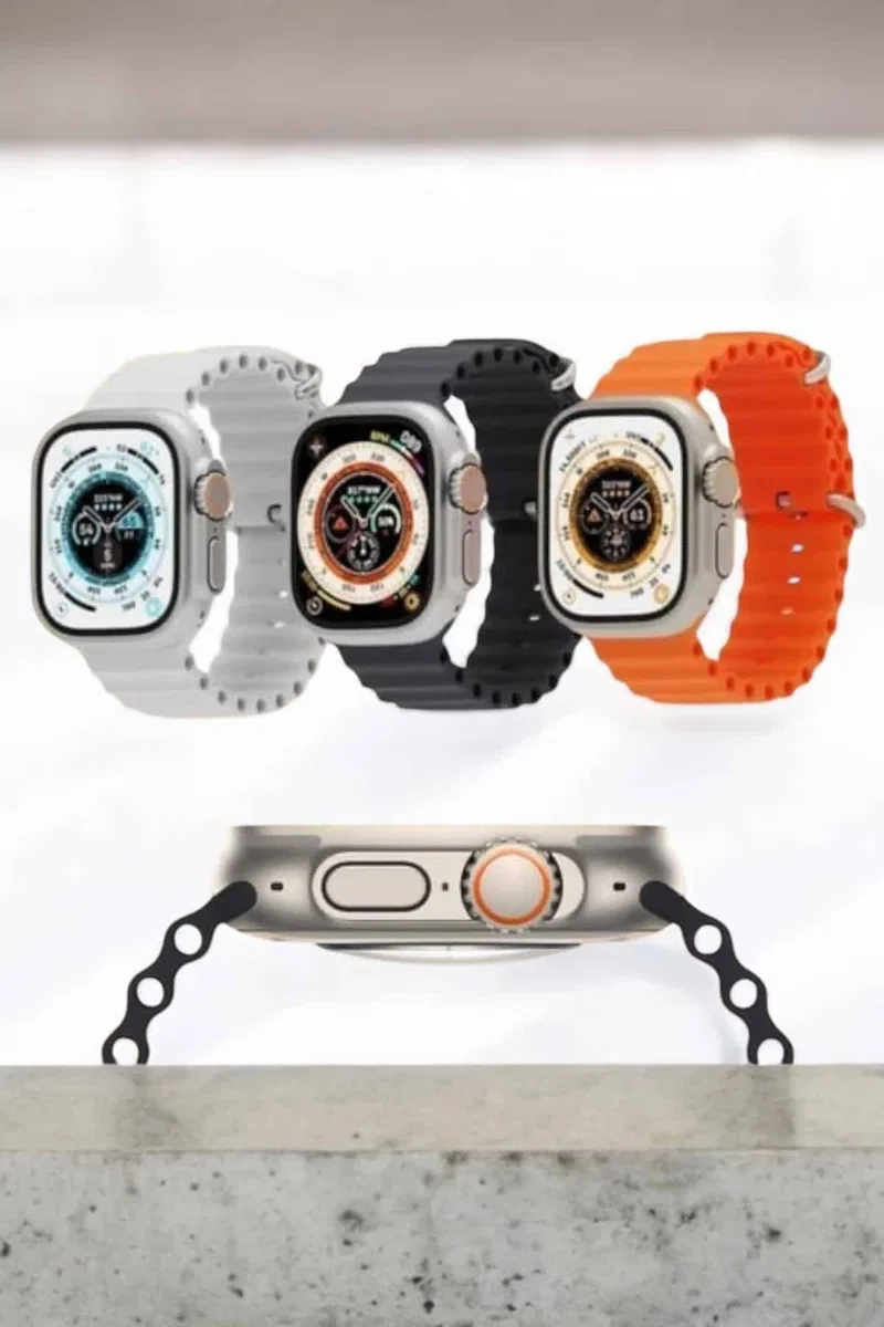 Bluetooth Bağlantılı 49MM Dokunmatik Akıllı Saat Sağlık ve Spor Takip Özellikli görsel 5
